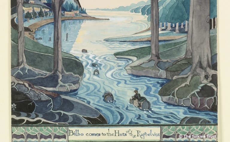 Tolkien painting of Bilbo